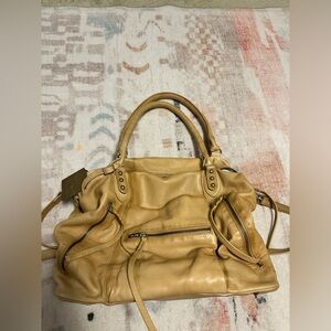 We The Free Tan Leather Shoulder Bag